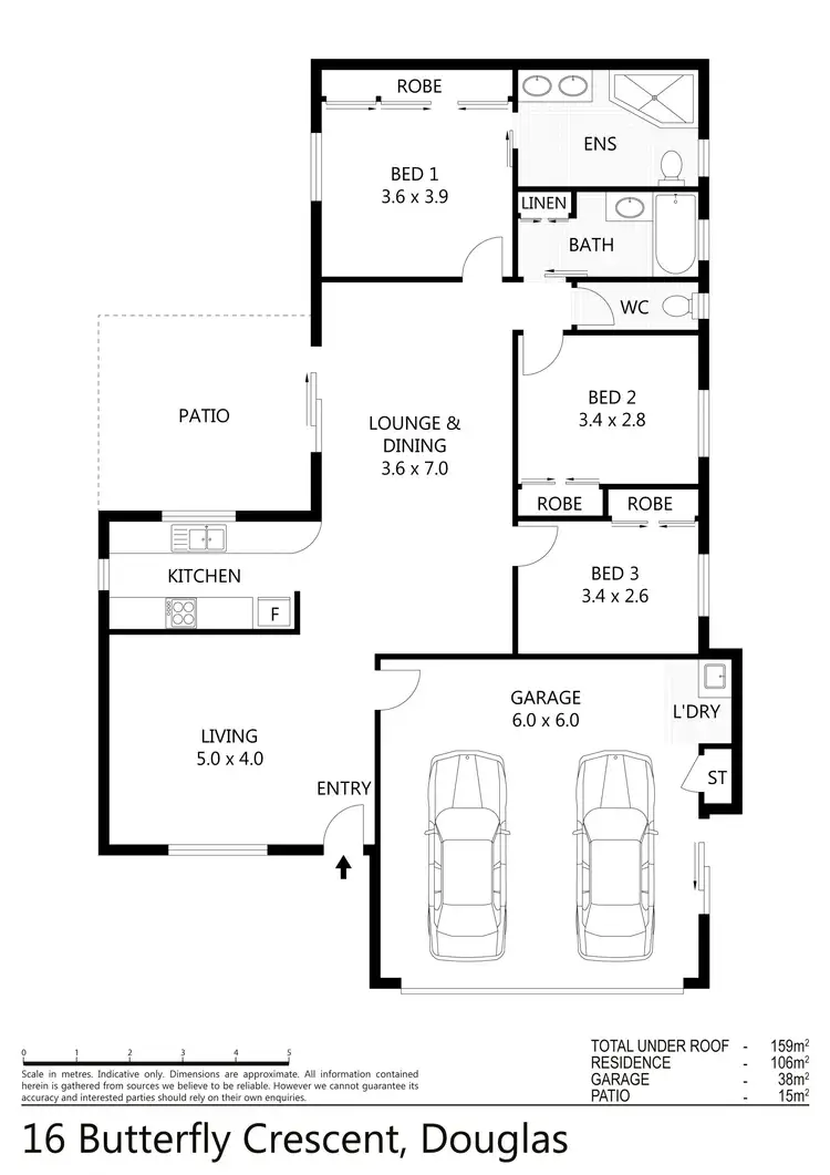 Floorplan of Homely house listing, 16 Butterfly Crescent, Douglas QLD 4814