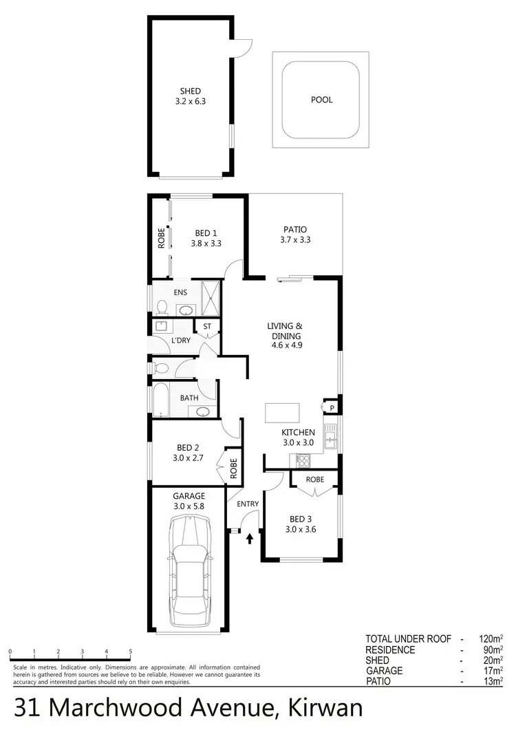 Floorplan of Homely house listing, 31 Marchwood Avenue, Kirwan QLD 4817