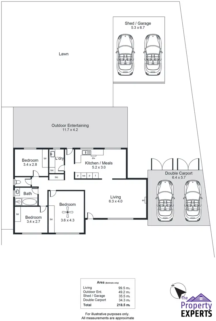 Floorplan of Homely house listing, 33 Paterson Drive, Hackham SA 5163