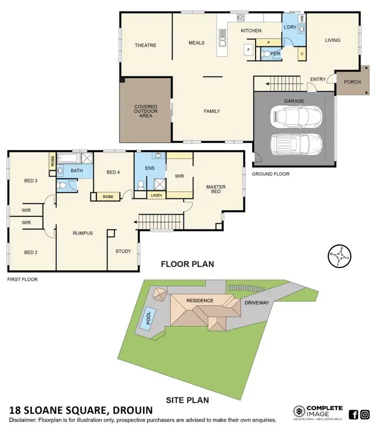 Floorplan of Homely house listing, 18 Sloane Square, Drouin VIC 3818