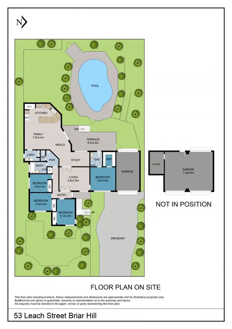 Floorplan of Homely house listing, 53 Leach Street, Briar Hill VIC 3088