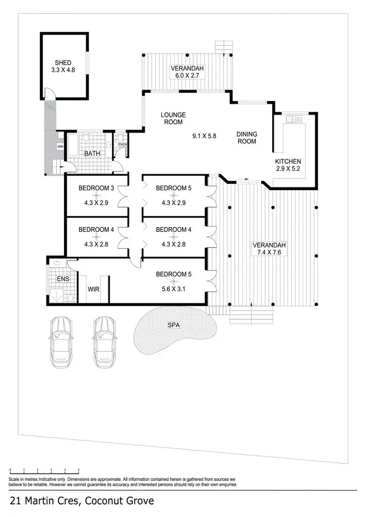 Floorplan of Homely house listing, 21 Martin Crescent, Coconut Grove NT 810
