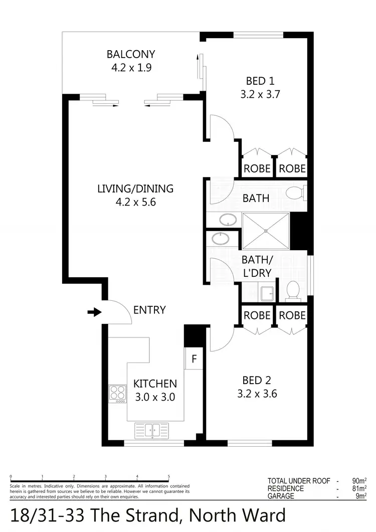 Floorplan of Homely apartment listing, 18/31-33 The Strand, North Ward QLD 4810