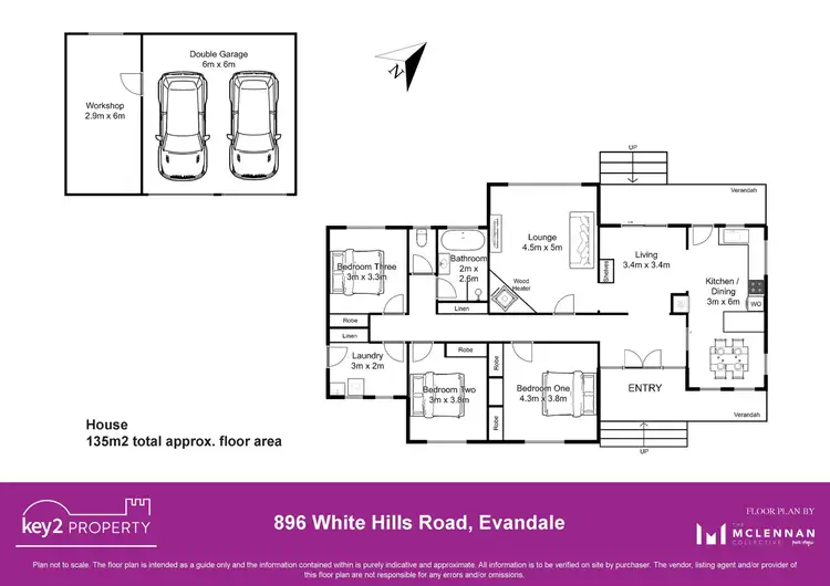 Floorplan of Homely house listing, 896 White Hills Road, Evandale TAS 7212