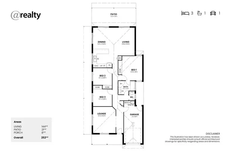 Floorplan of Homely house listing, 22 Denison Parade, North Lakes QLD 4509
