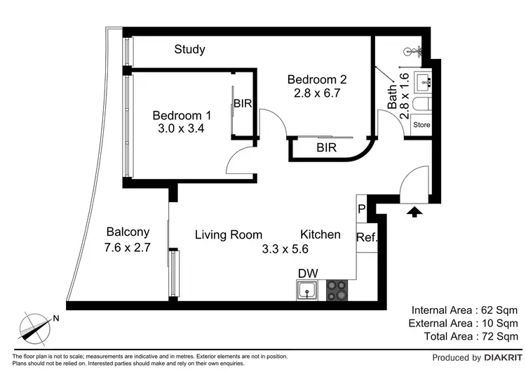 Floorplan of Homely apartment listing, 825/8 Daly Street, South Yarra VIC 3141
