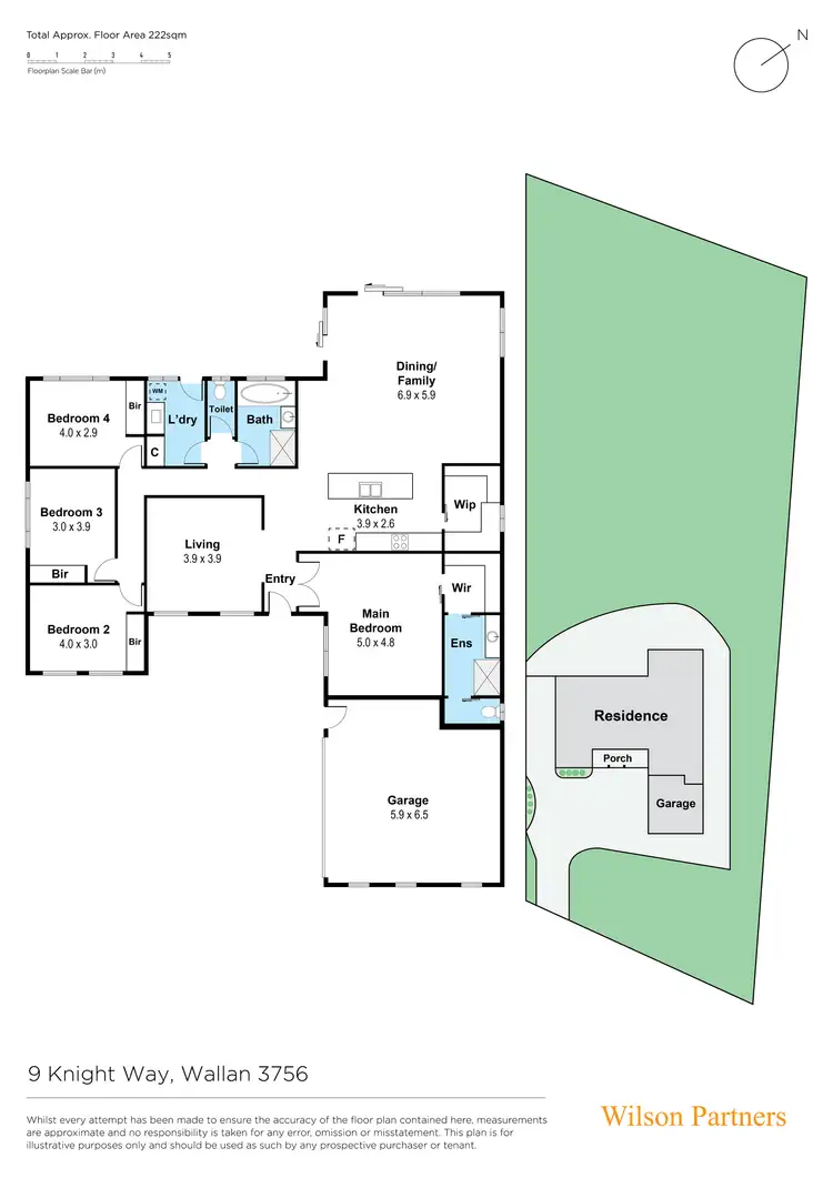 Floorplan of Homely house listing, 9 Knight Way, Hidden Valley VIC 3756