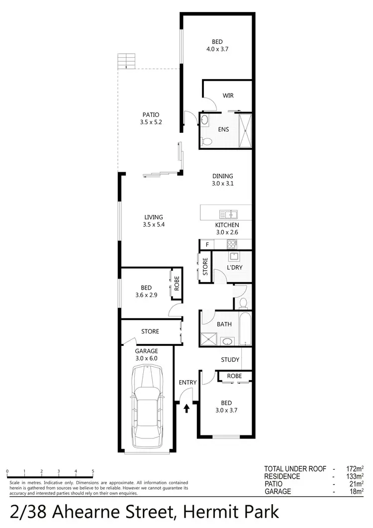 Floorplan of Homely unit listing, 2/38 Ahearne Street, Hermit Park QLD 4812
