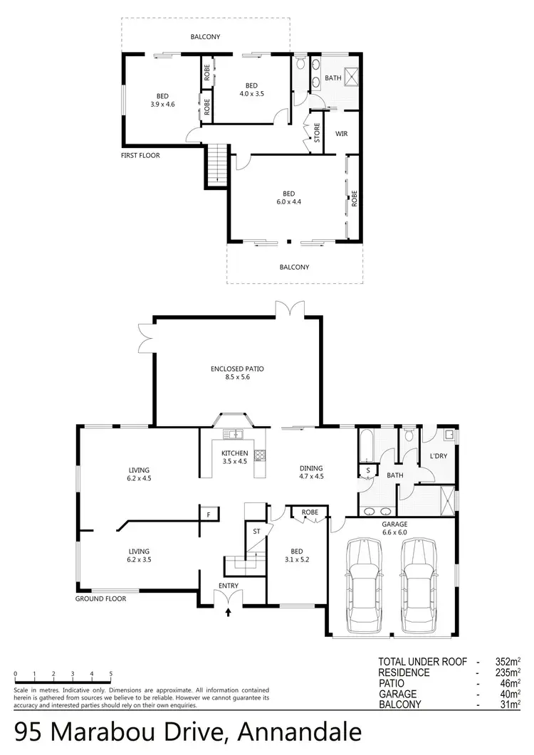 Floorplan of Homely house listing, 95 Marabou Drive, Annandale QLD 4814