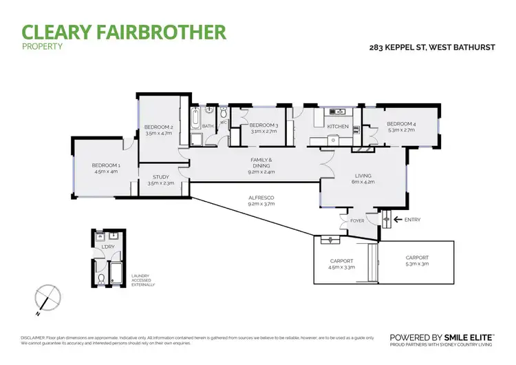 Floorplan of Homely house listing, 283 Keppel Street, West Bathurst NSW 2795