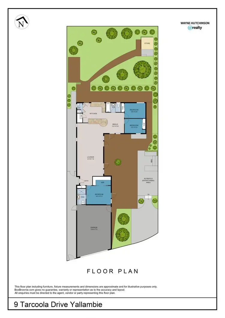 Floorplan of Homely house listing, 9 Tarcoola Drive, Yallambie VIC 3085