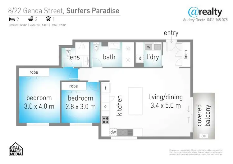 Floorplan of Homely unit listing, 8/22 Genoa Street, Surfers Paradise QLD 4217