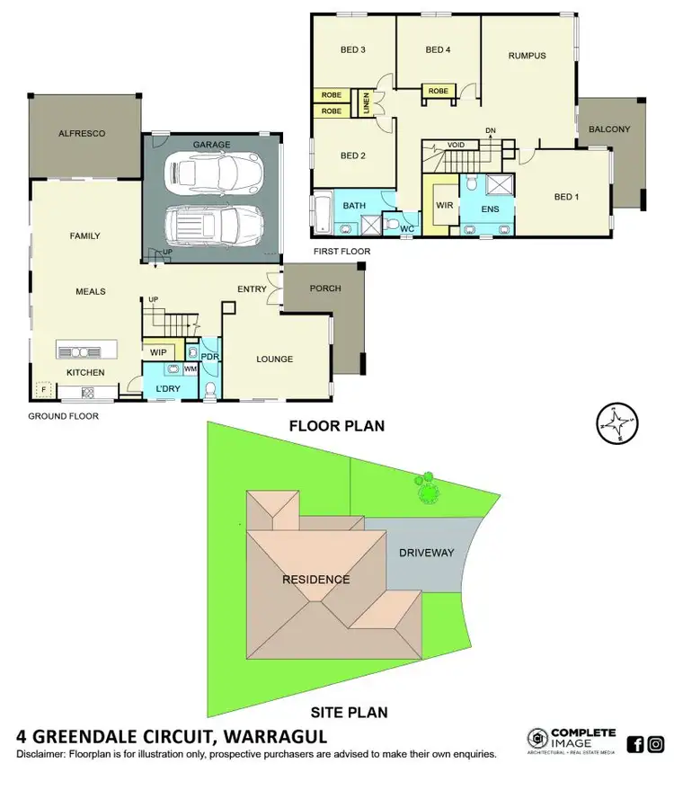 Floorplan of Homely house listing, 4 Greendale Circuit, Warragul VIC 3820