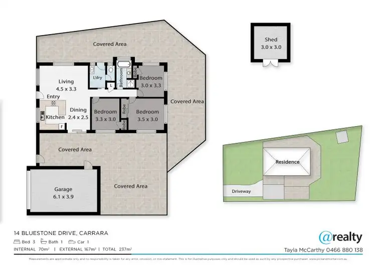 Floorplan of Homely house listing, 14 Bluestone Drive, Carrara QLD 4211