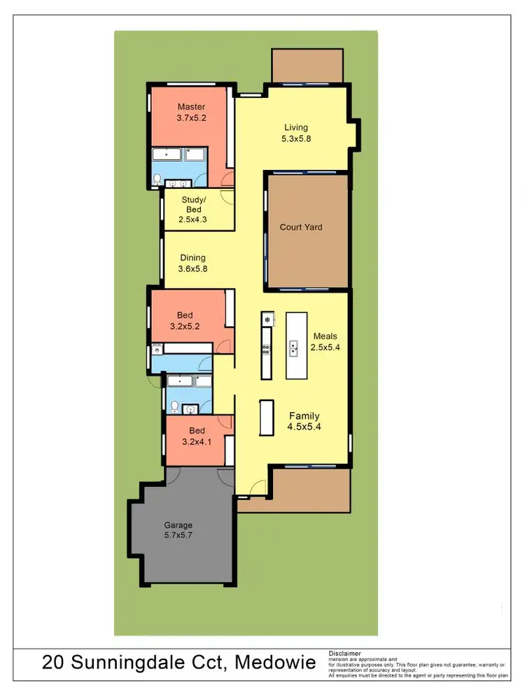 Floorplan of Homely house listing, 20 Sunningdale Circuit, Medowie NSW 2318