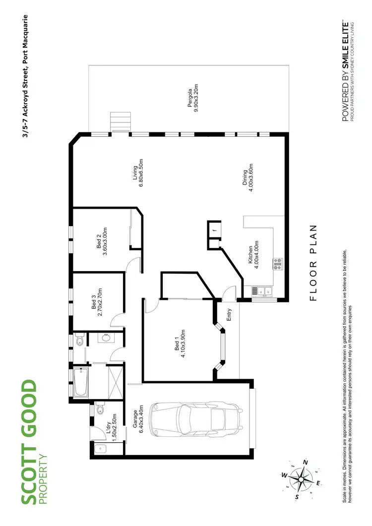Floorplan of Homely townhouse listing, 3/5-7 Ackroyd Street, Port Macquarie NSW 2444