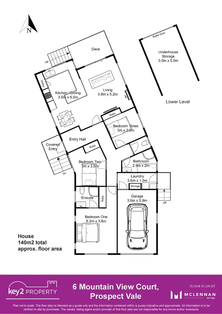 Floorplan of Homely house listing, 6 Mountain View Court, Prospect Vale TAS 7250
