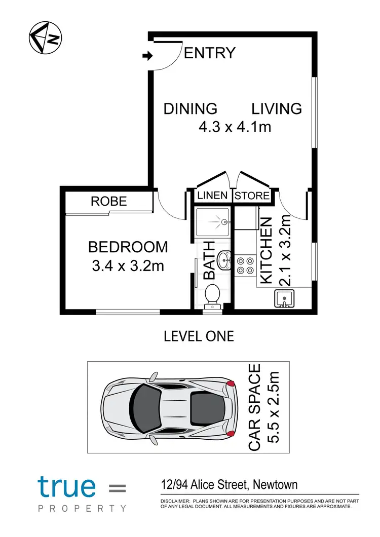 Floorplan of Homely apartment listing, 12/94 Alice Street, Newtown NSW 2042