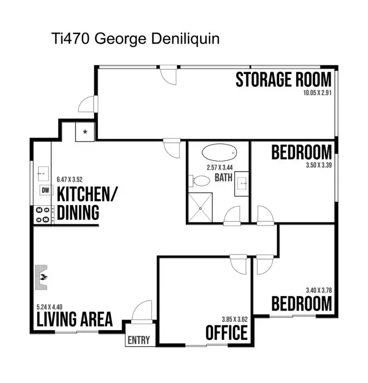 Floorplan of Homely house listing, 470 George Street, Deniliquin NSW 2710