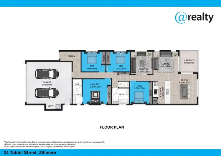 Floorplan of Homely house listing, 24 Tabbil Street, Zillmere QLD 4034