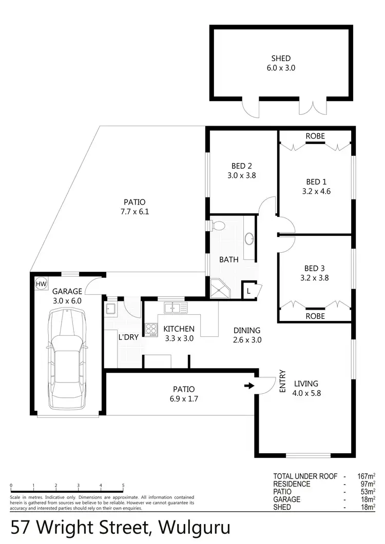Floorplan of Homely house listing, 57 Wright Street, Wulguru QLD 4811