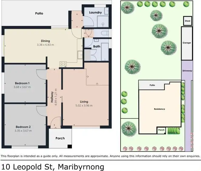 Floorplan of Homely house listing, 10 Leopold Street, Maribyrnong VIC 3032