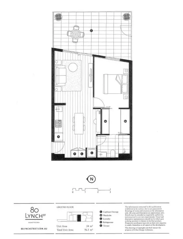Floorplan of Homely apartment listing, 2/80 Lynch Street, Hawthorn VIC 3122