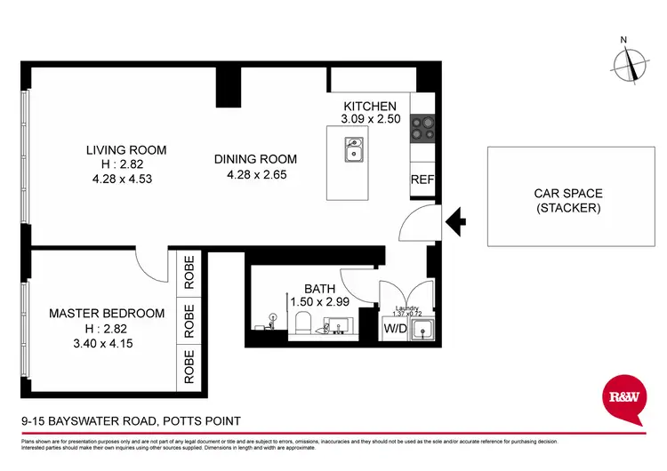 Floorplan of Homely apartment listing, 803/13-15 Bayswater Road, Potts Point NSW 2011