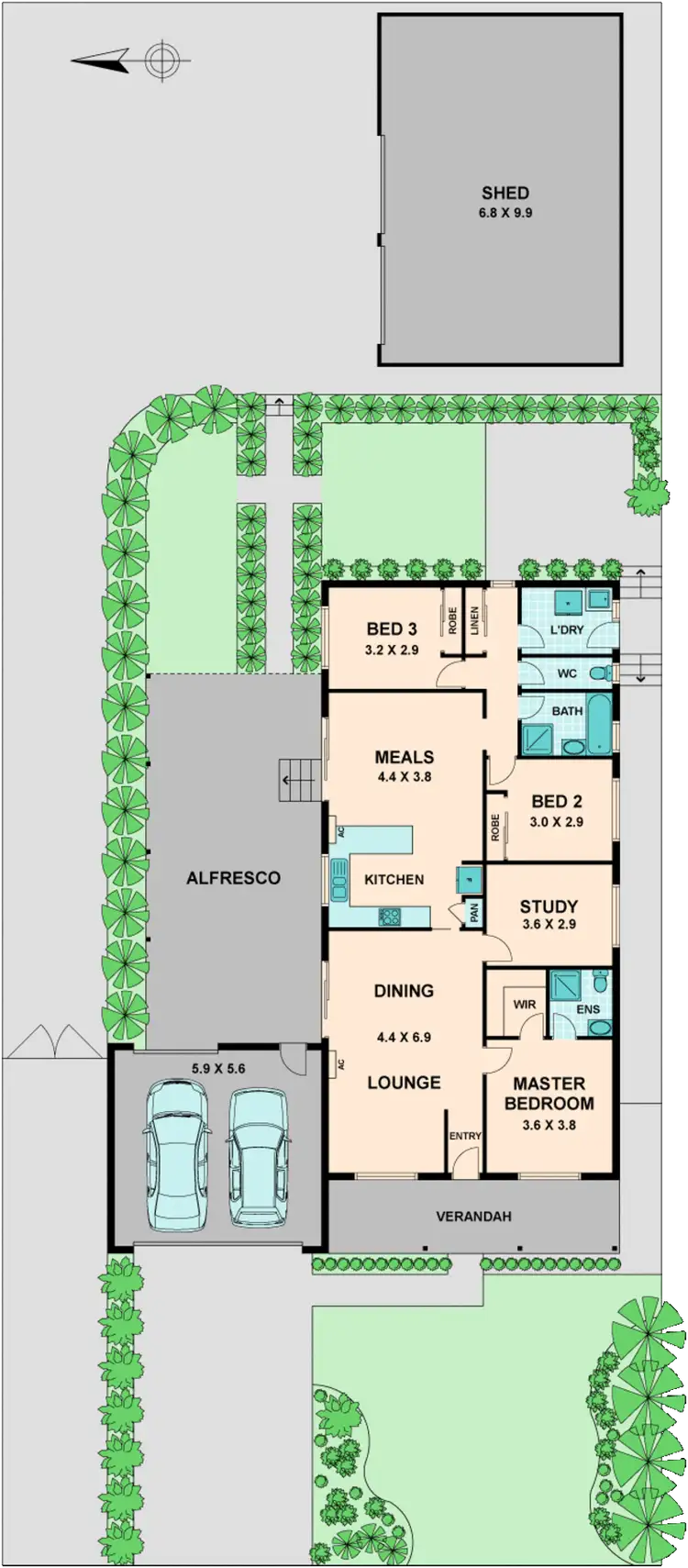 Floorplan of Homely house listing, 11 ERIC COURT, Kilmore VIC 3764