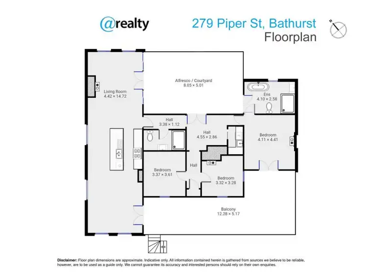 Floorplan of Homely house listing, 279 Piper Street, Bathurst NSW 2795