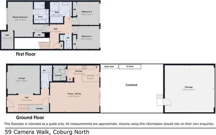 Floorplan of Homely townhouse listing, 59 Camera Walk, Coburg North VIC 3058
