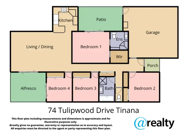 Floorplan of Homely house listing, 74 Tulipwood Drive, Tinana QLD 4650