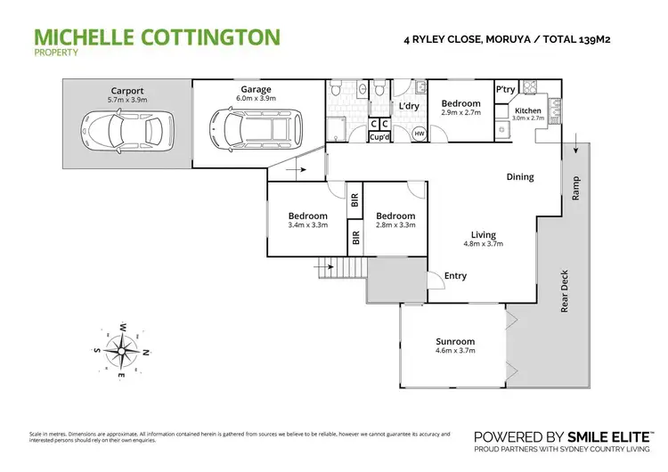 Floorplan of Homely house listing, 4 Ryley Close, Moruya NSW 2537