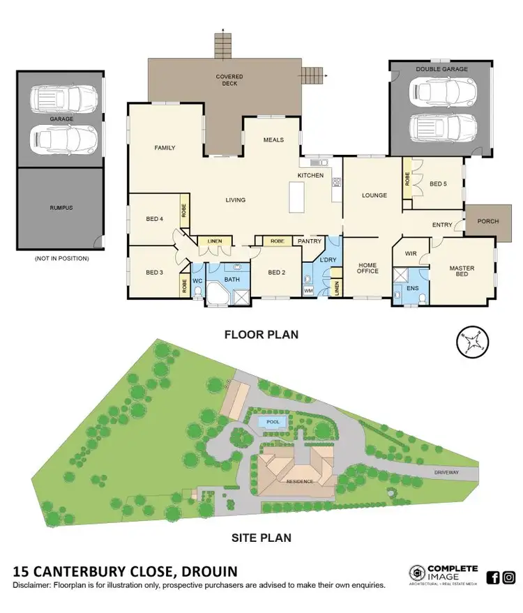 Floorplan of Homely house listing, 15 Canterbury Close, Drouin VIC 3818
