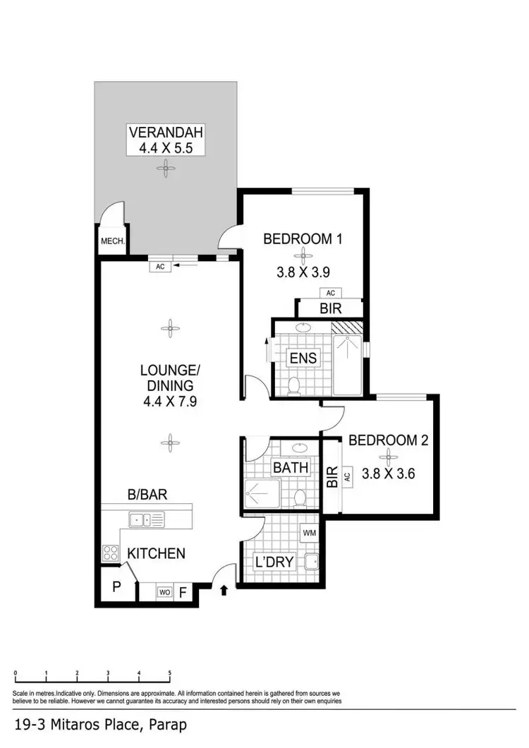 Floorplan of Homely unit listing, 19/3 Mitaros Place, Parap NT 820