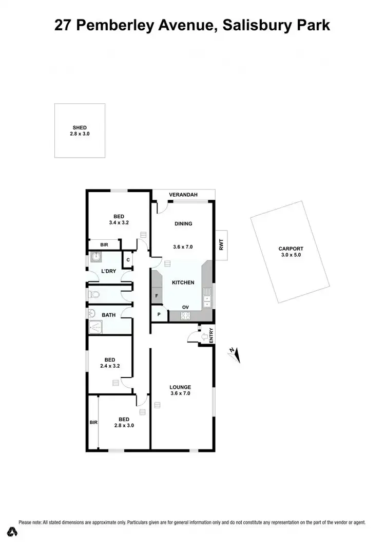 Floorplan of Homely house listing, 27 Pemberley Avenue, Salisbury Park SA 5109