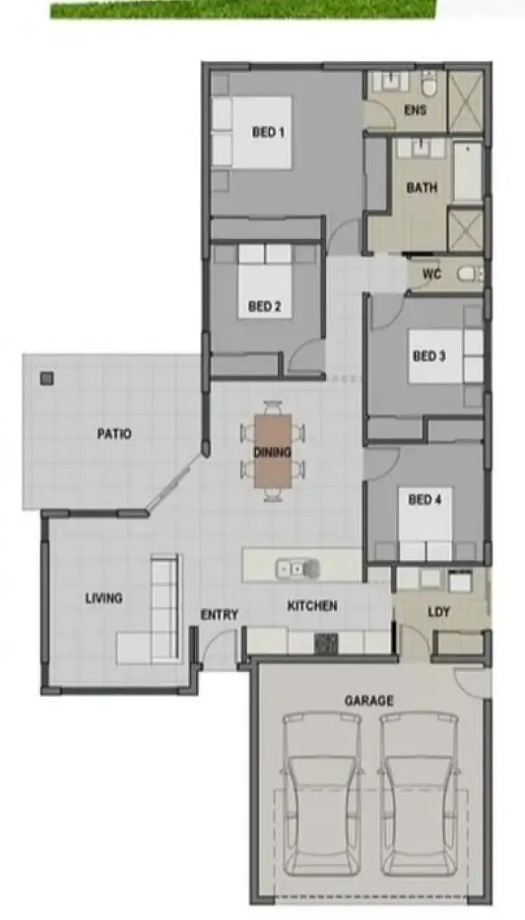 Floorplan of Homely house listing, Lot 319, 26 Homevale Entrance, Mount Peter QLD 4869