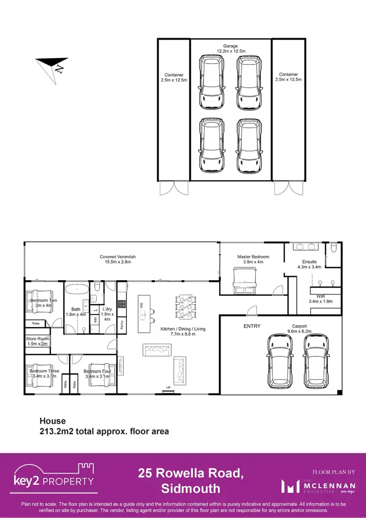 Floorplan of Homely rural property listing, 25 Rowella Road, Sidmouth TAS 7270