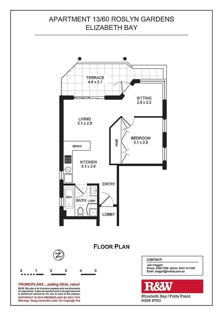 Floorplan of Homely apartment listing, 13/60 Roslyn Gardens, Elizabeth Bay NSW 2011