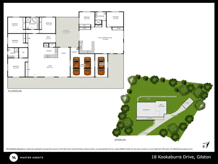 Floorplan of Homely rural property listing, 18 Kookaburra Drive, Gilston QLD 4211