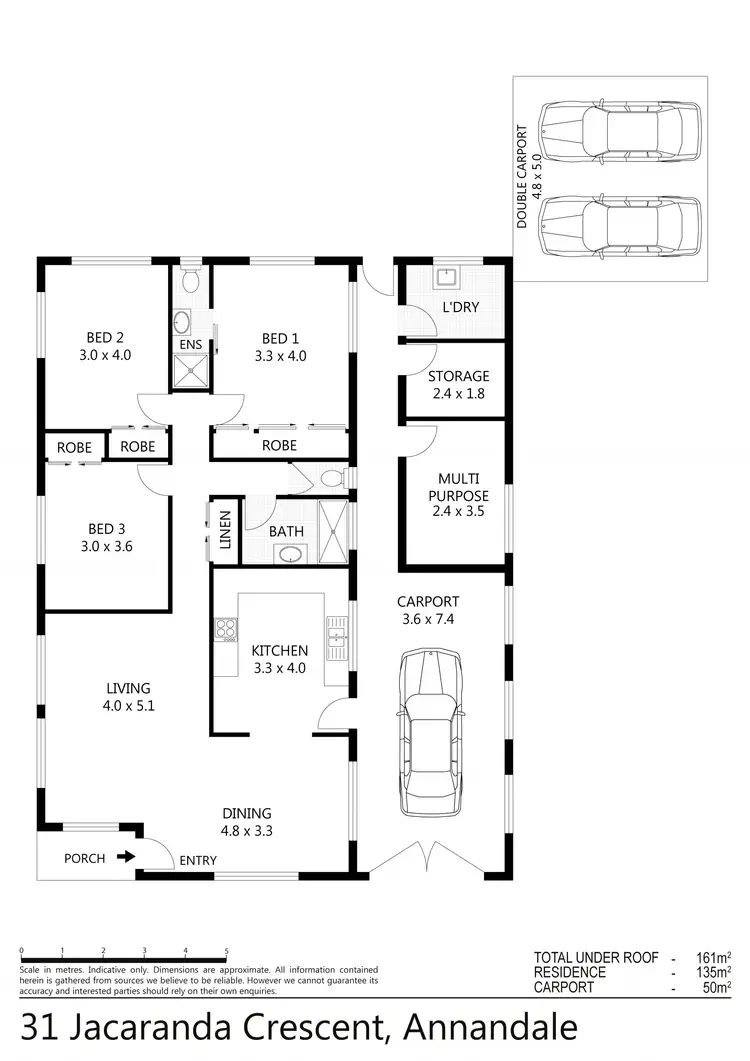 Floorplan of Homely house listing, 31 Jacaranda Crescent, Annandale QLD 4814