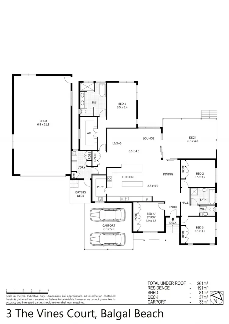 Floorplan of Homely house listing, 3 The Vines Court, Balgal Beach QLD 4816