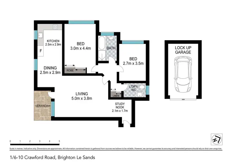 Floorplan of Homely unit listing, 1/6-10 Crawford Road, Brighton-Le-Sands NSW 2216