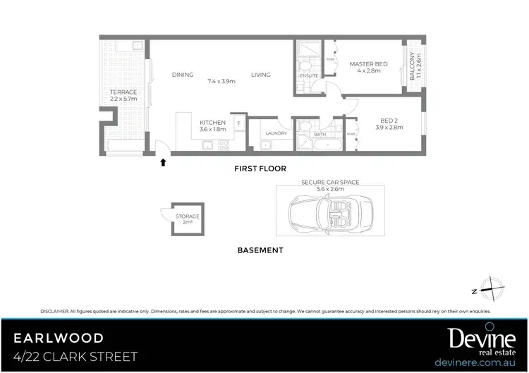 Floorplan of Homely apartment listing, 4/22 Clarke Street, Earlwood NSW 2206