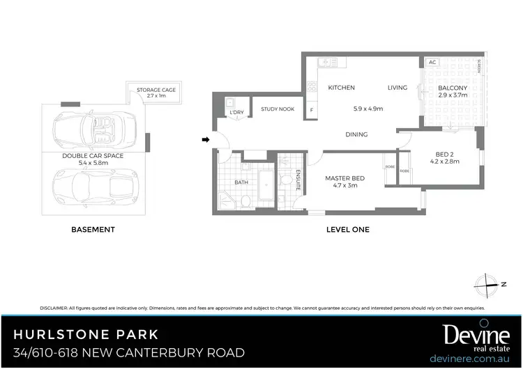 Floorplan of Homely apartment listing, 34/610-618 New Canterbury Road, Hurlstone Park NSW 2193