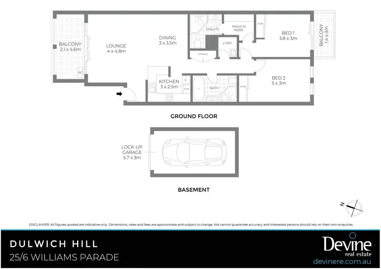 Floorplan of Homely apartment listing, 25/6 Williams Parade, Dulwich Hill NSW 2203