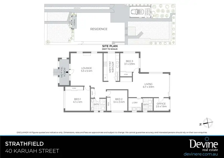 Floorplan of Homely house listing, 40 Karuah Street, Strathfield NSW 2135