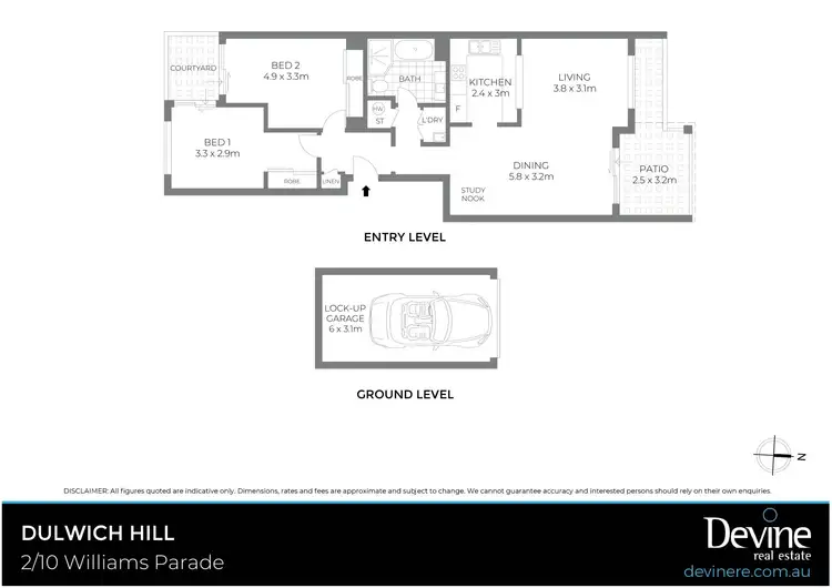 Floorplan of Homely apartment listing, 2/10 Williams Parade, Dulwich Hill NSW 2203
