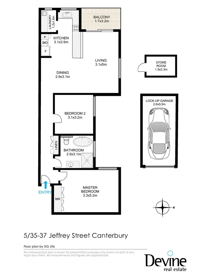 Floorplan of Homely apartment listing, 5/35-37 Jeffrey Street, Canterbury NSW 2193
