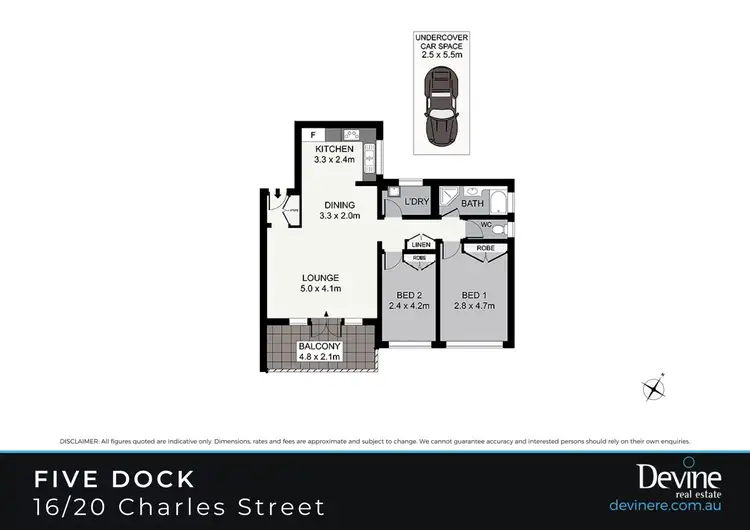 Floorplan of Homely apartment listing, 16/20 Charles Street, Five Dock NSW 2046